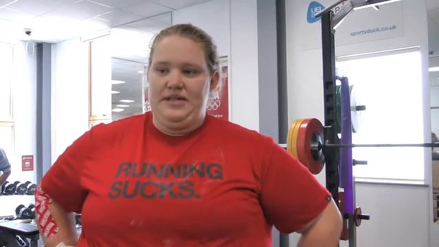 Holley Mangold in training