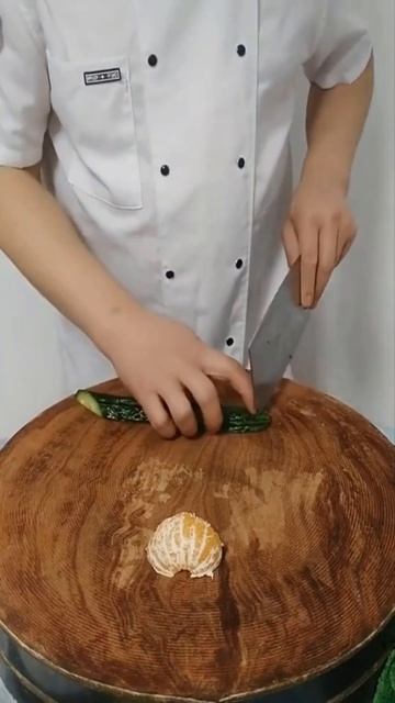 Plate Decoration Ideas With Cucumber, Orange| Fruits & Vegetable Carving