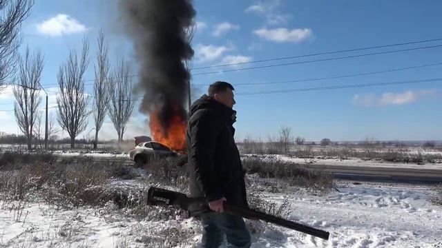 Горловка. Последствия атаки БПЛА