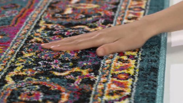 Light Blue & Fuchsia Cherokee Area Rug by Safavieh CHR915A