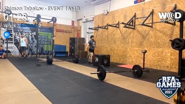RFA Games 21 Event 1a + 1b Shimon Tabakov (masters men 35-39 division) CrossFit Krayot