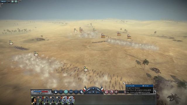 Total War Napoleon gameplay: Battle of Gharbia, 1798.