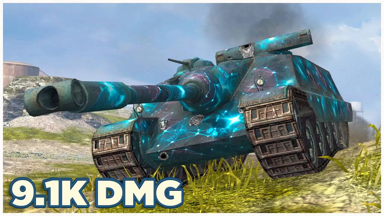 Foch 155  9.1К УРОНА  6 ФРАГОВ  Tanks blitz
