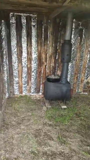 Баня из горбыля за копейки своими руками!