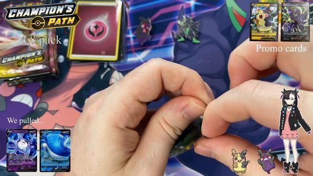 【Nice Pulls】 from Pokemon Champion's Path Premium Collection: Marnie!!!!!