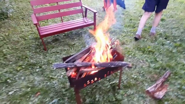 Первый костёр! ))