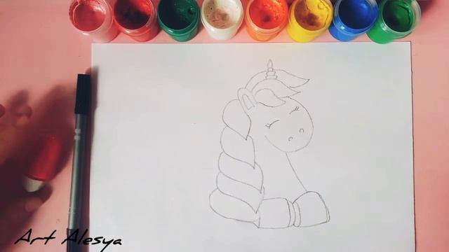 Как нарисовать единорога!✨