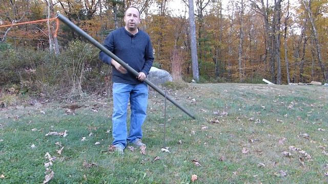 Ham Radio Field Antenna Using Military Surplus Fiberglass Poles POTA Field Day or Field Radio