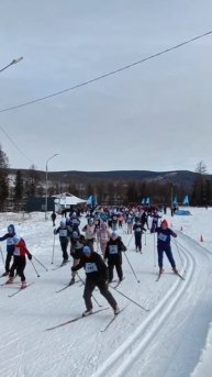 08 02 2025г ст Тайга РТ Старт лыжня России 2025