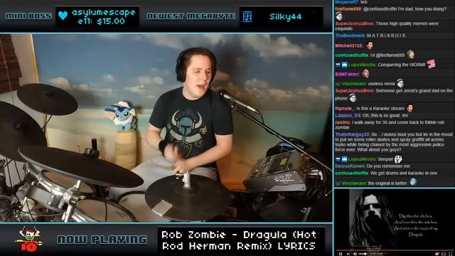 Rob Zombie - Dragula [Hot Rod Herman Remix] (Drum Cover) -- The8BitDrummer