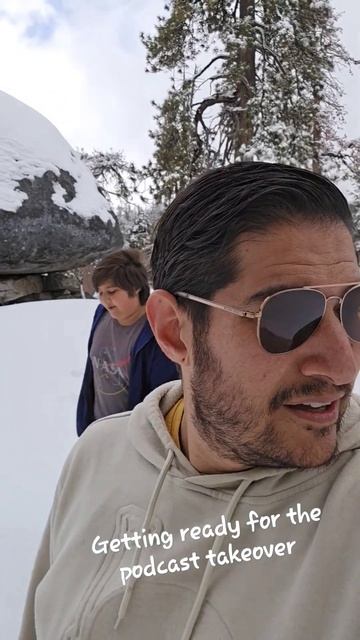 podcast takeover #doodwithacru #podcast #takeover #mountains #Sequoia #onlocation #snow #nature