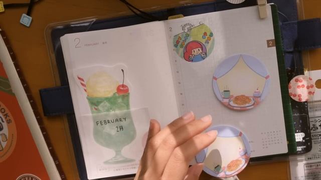Relaxing Journal With Me | Cream Soda 🍒🍦 | Hobonichi Techo | Rainbowholic