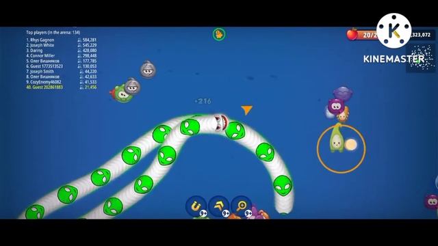 Worms Zone.io, Biggest Slither Snake Pro Giant Snake Top 01 Best Kill Game Play Slithergamingzone