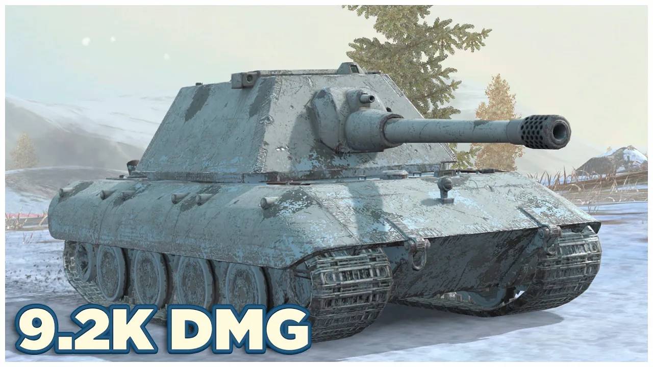 E 100  9.2К УРОНА  6 ФРАГОВ  Tanks blitz