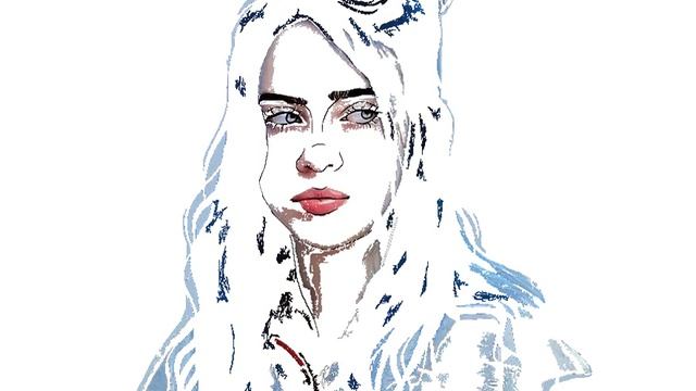 How to draw Billie Eilish #2