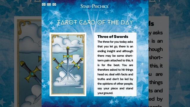 Uncover Today's Secrets with 𝗧𝗛𝗥𝗘𝗘 𝗢𝗙 𝗦𝗪𝗢𝗥𝗗𝗦 Tarot Card | 𝟬𝟱.𝟭𝟭.𝟮𝟯