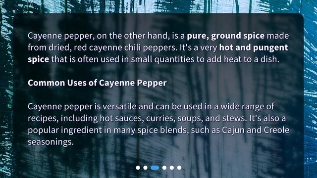 What's the difference between chilli powder and cayenne pepper?