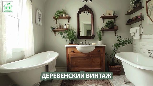 Деревенский интерьер в стиле Винтаж и фото идеи для оформления (21)