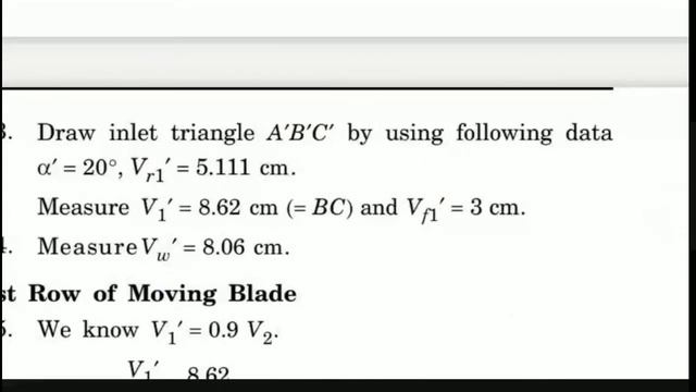 PROBLEM ON  2 STAGE VELOCITY COMPOUNDED IMPULSE TURBINE