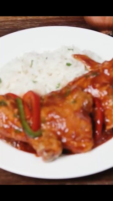 How To Make Very Tasty Chicken Stew With Rice At Home | Pollo Guisado Recipe #shorts #foodshorts