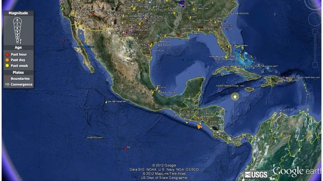8/27/12 El Salvador Earthquakes form Pattern and More