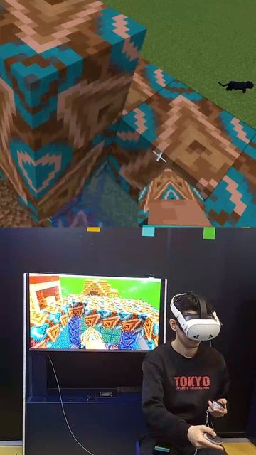 VR Minecraft home reconstruction with flag 386 #vr #minecraft #minecraft_reconstruction