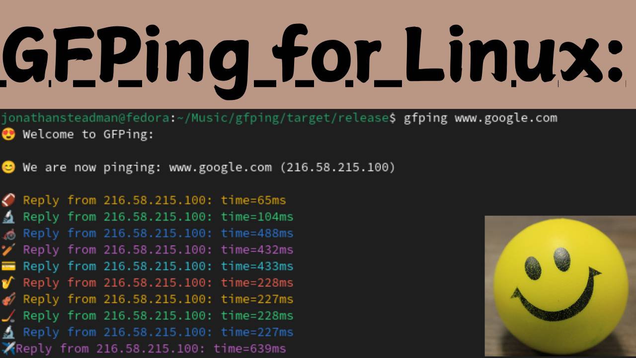 GFPing for Linux (based on ping)!