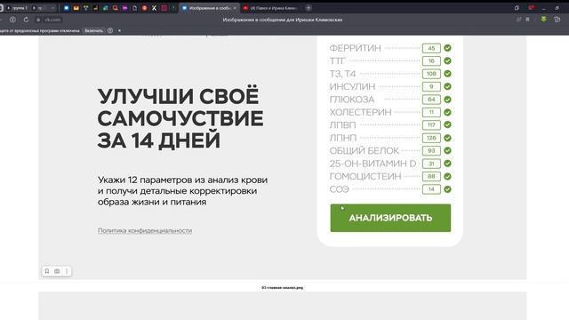 Презентация маркетинга сервиса по диагностике организма человека по анализу крови