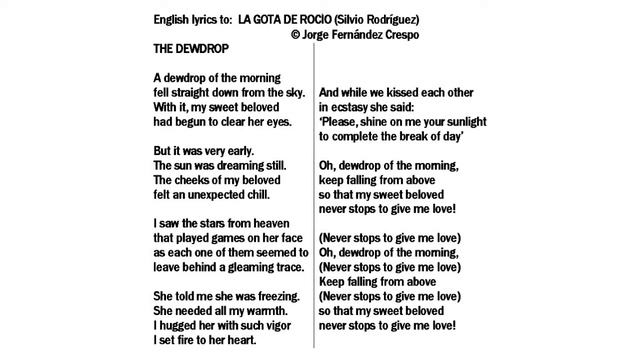 SRD 22 La gota de rocío   The dewdrop
