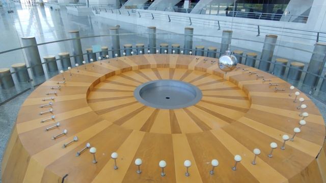 Foucault Pendulum, Science Museum of Valencia, Spain - August 3 2019
