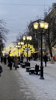 РЯЗАНЬ. Ул. Почтовая - пешеходная зона (ВЕЧЕРОМ). Много заведений на любой вкус и кошелек