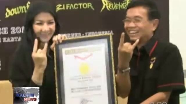 KUKAR ROCKINFEST MENDAPAT PENGHARGAAN REKOR MURI
