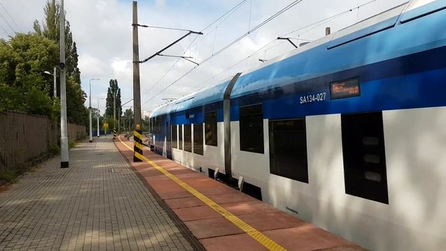 SA134-027 jako REGIO ROZTOCZE z Lublina do Bełżca, wjeżdża na p.o. Lublin Północny 24.06.2018
