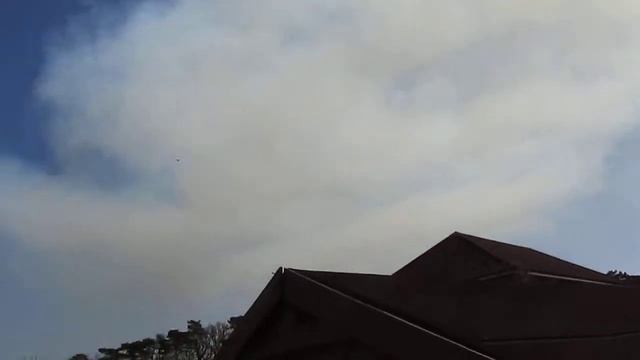 large fire in brookwood smoke over knaphill.