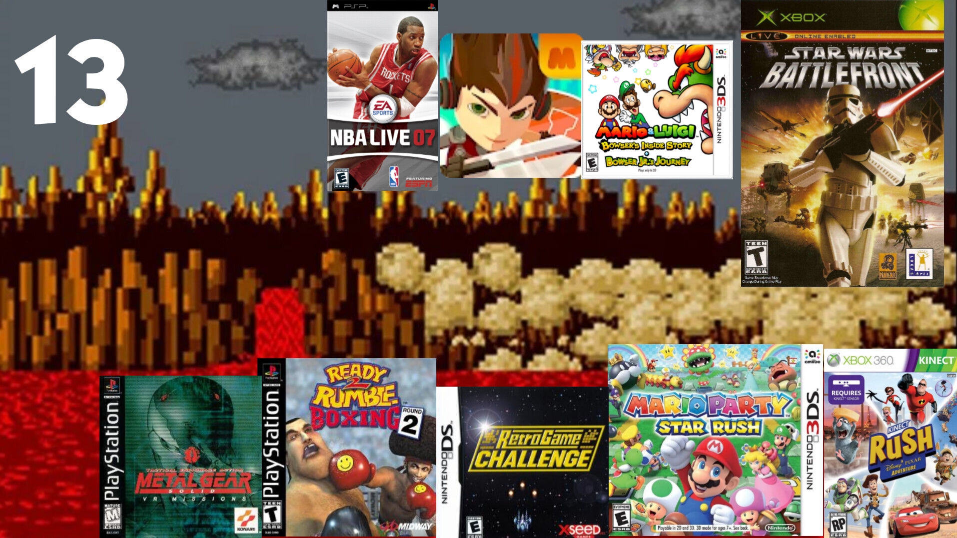 9 IN 1 (PSP-APK-3DS-OXB-PS1-NDS-X360) Gameplay