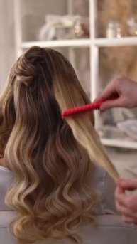 Укладка в стиле американской невесты #hairstyle #hairtok #hairtutorial #hair #beauty