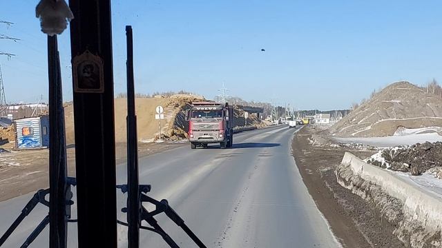 Тюменский район. Богандинский. Строительство путепровода над пересечением с ж/д. 19.02.2025.