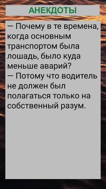 Когда лошадь была основным транспортом, то... #анекдоты #приколы #шутки