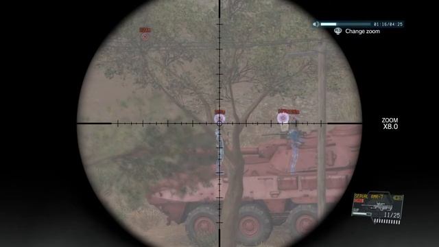 Metal Gear Solid V - Enemy tank's ridiculous precision aim