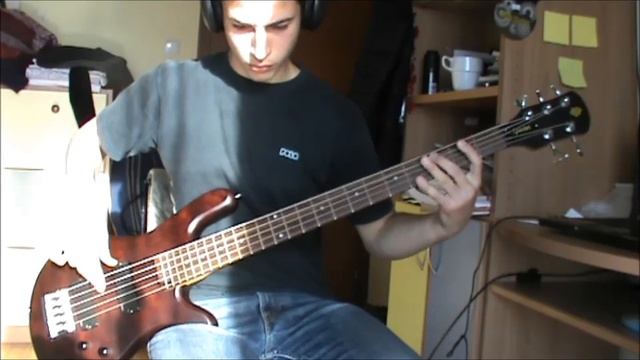 Trivium torn between scylla and charibdis bass cover