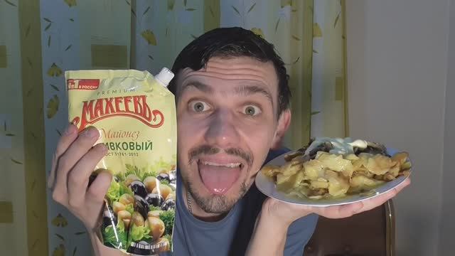 СУПЕР ОБЖОР НА ЖАРЕНУЮ КАРТОШКУ С ГРИБАМИ ОЧЕНЬ ВКУСНО И ПОЛЕЗНО