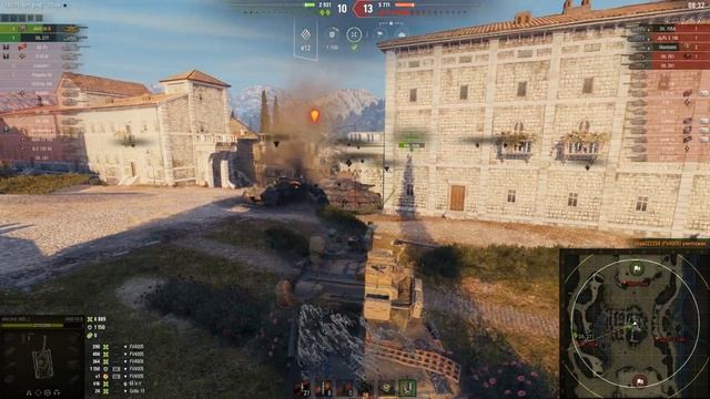 Мир танков. WOT. Бой на AMX 50 B. Взял 9 фрагов и 12.9К урона