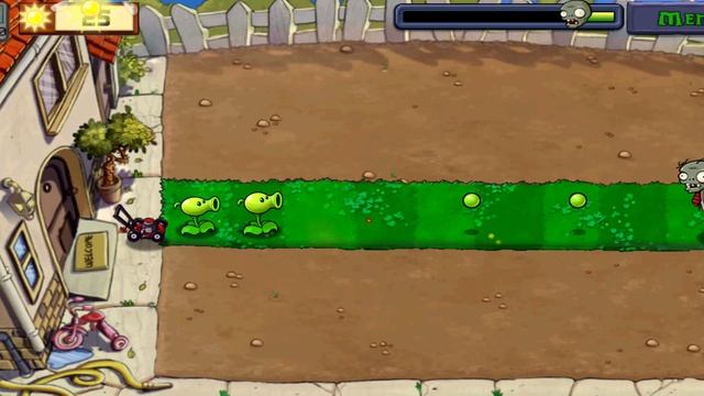 Plants Vs Zombies Level 1