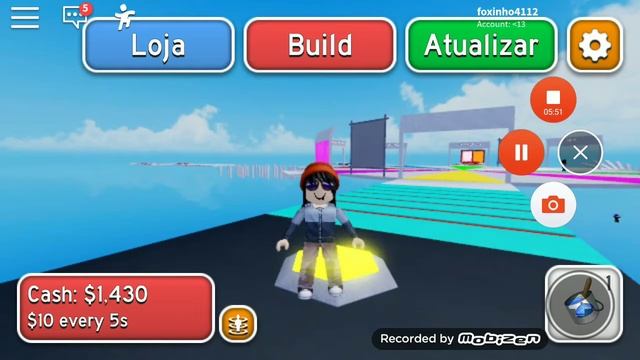 Bem vindo ao mundo da construção obby(obistacle paradise)