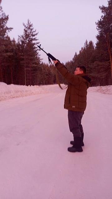 сайга ,стрельба.