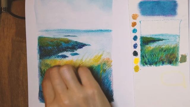 Paint with Me using Mungyo Water Soluble Oil Pastel