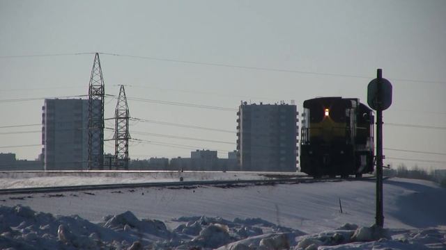 Тепловоз Ц36-7и-1526 на ст. Маарду / GE C36-7i-1526 at Maardu station