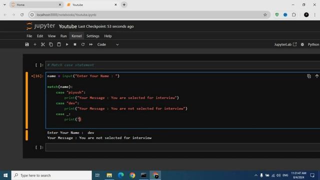 Match Case Statements in Python | Python Tutorial - Day #12