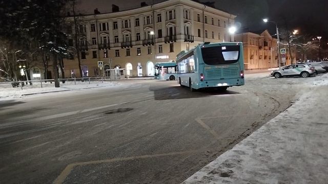 19 февраля 2025 г. Автобус 325 маршрут Волгабас 5270.G4 6588 Колпино Привокзальная Площадь