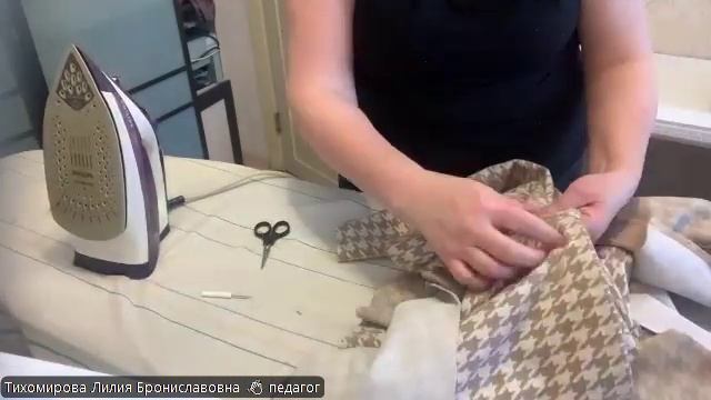 10. Втачивание рукава, раскрой манжета.